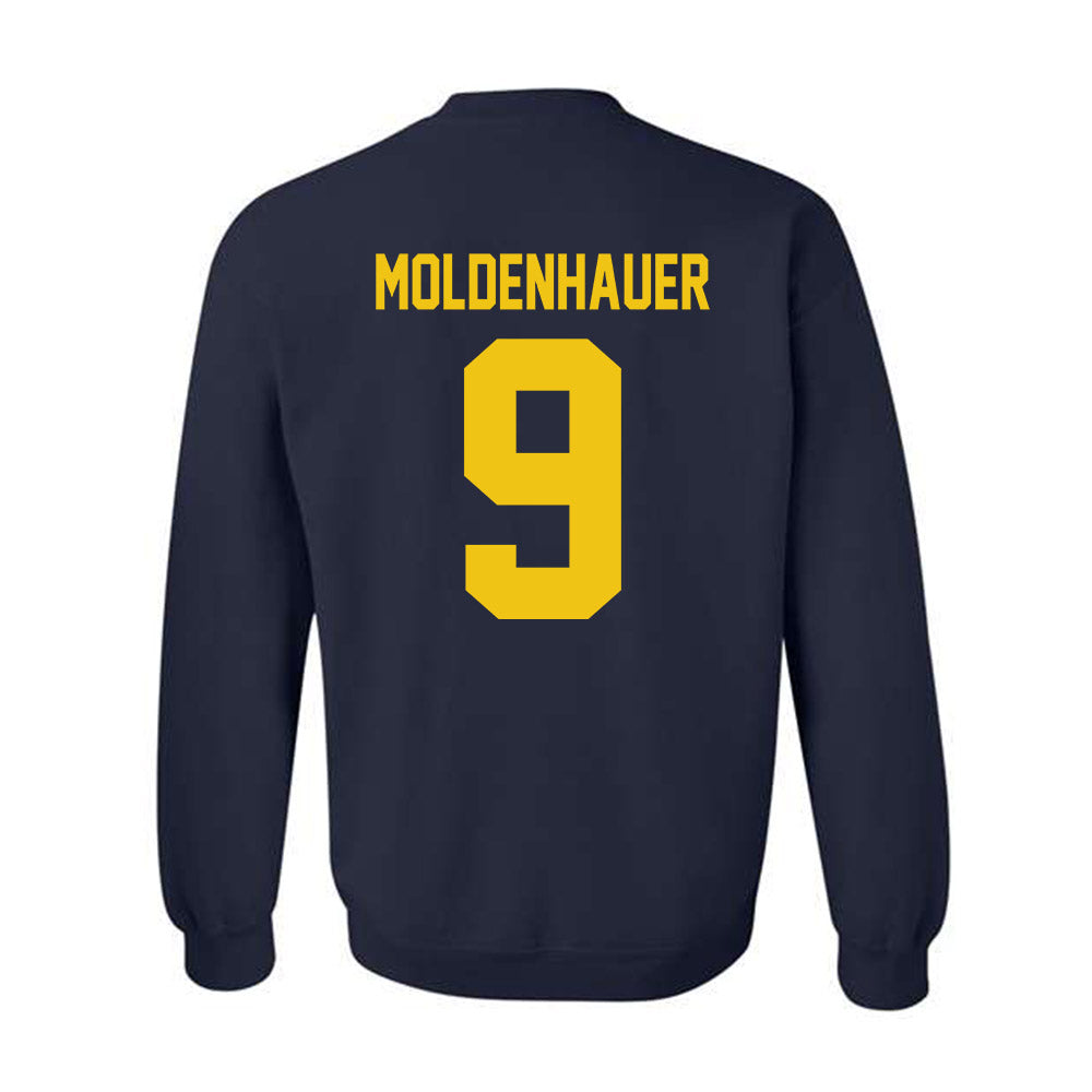 Michigan - NCAA Men's Ice Hockey : Nick Moldenhauer - Vintage Shersey Crewneck Sweatshirt-1