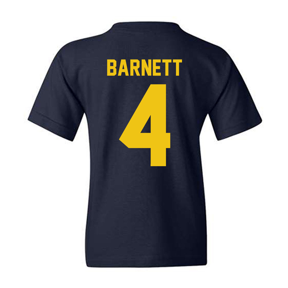 Michigan - NCAA Men's Ice Hockey : Asher Barnett - Vintage Shersey Youth T-Shirt-1