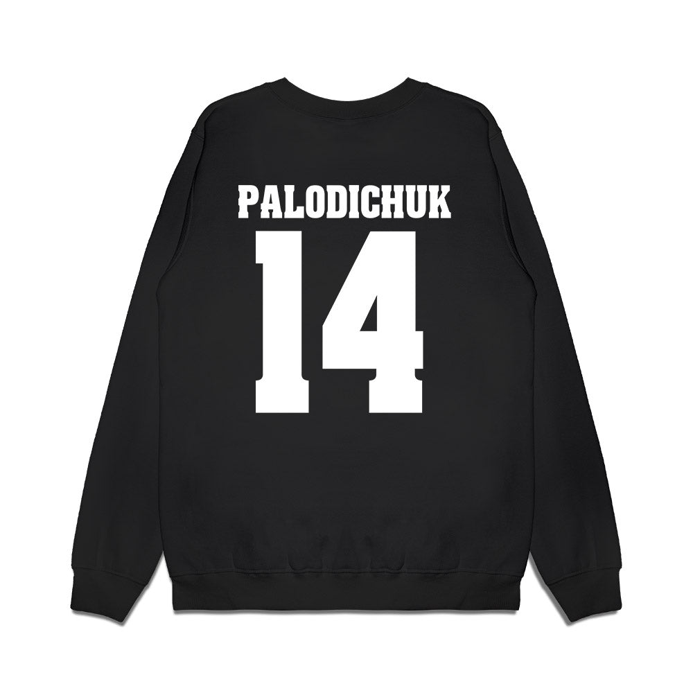 Wisconsin - NCAA Men's Ice Hockey : Joe Palodichuk - Vintage Hockey Premium Crewneck Sweatshirt-1