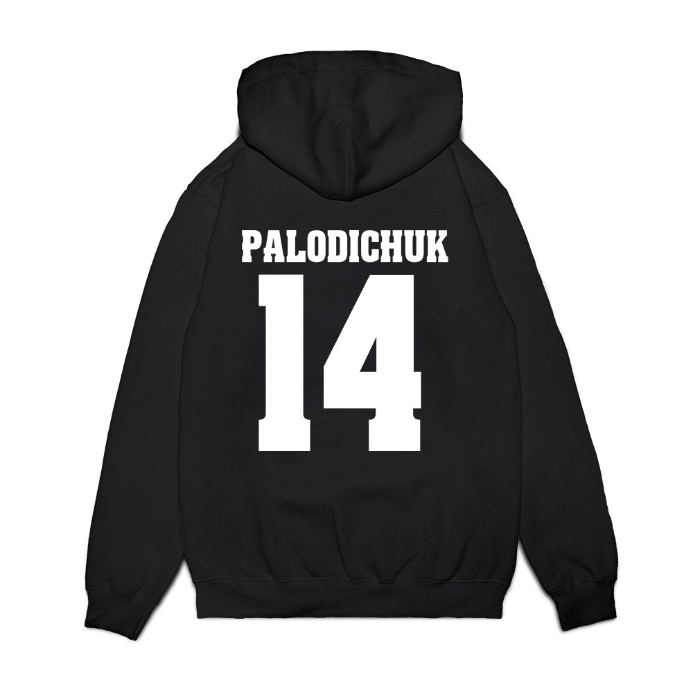 Wisconsin - NCAA Men's Ice Hockey : Joe Palodichuk - Vintage Hockey Premium Hooded Sweatshirt-1
