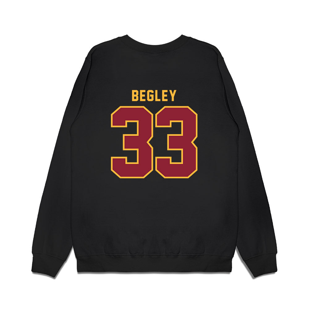 Minnesota - NCAA Men's Ice Hockey : Axel Begley - Vintage Shersey Premium Crewneck Sweatshirt-1