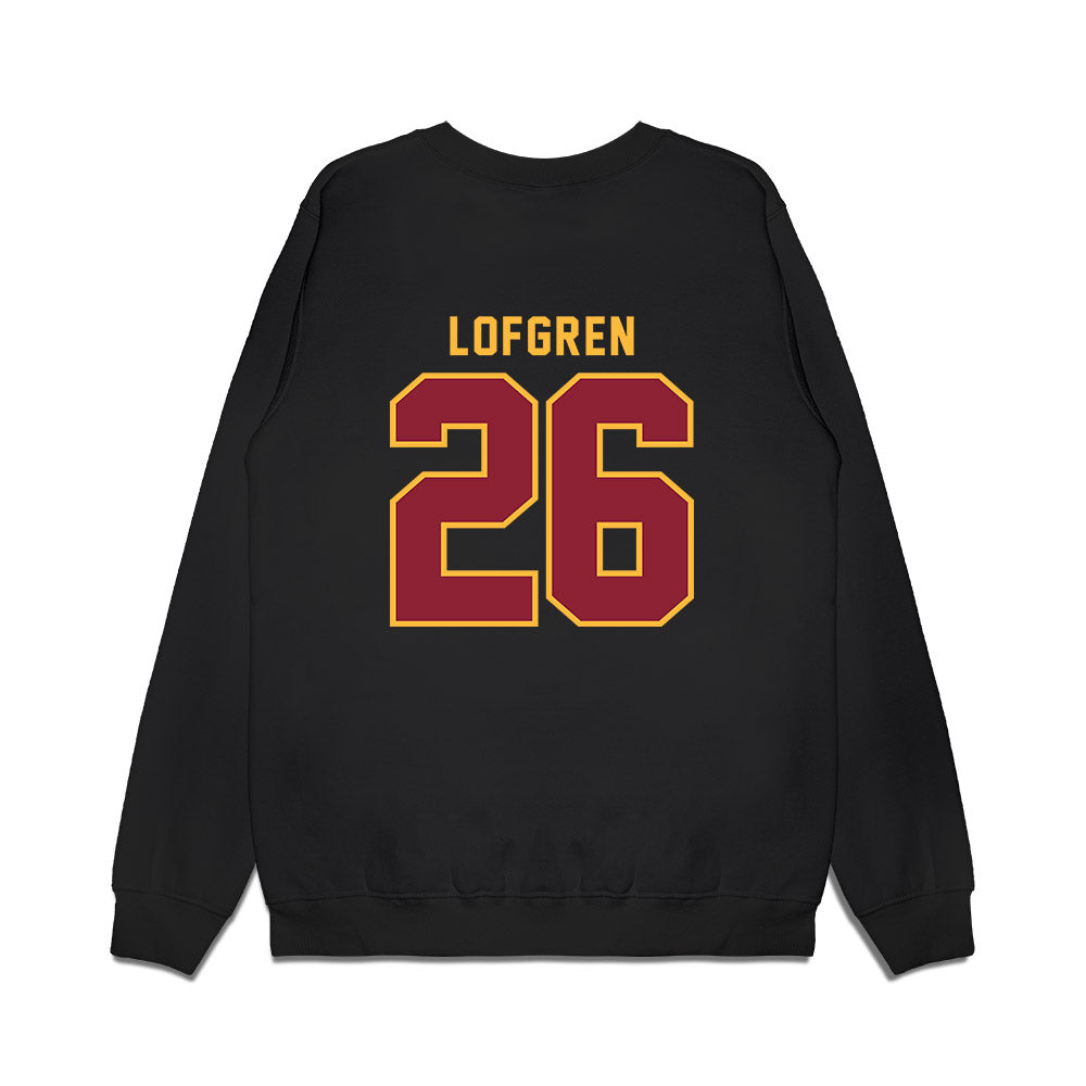 Minnesota - NCAA Men's Ice Hockey : Axel Lofgren - Vintage Shersey Premium Crewneck Sweatshirt-1