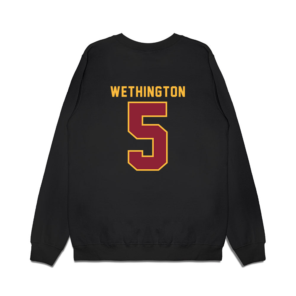 Minnesota - NCAA Women's Ice Hockey : Madeline Wethington - Vintage Shersey Premium Crewneck Sweatshirt-1
