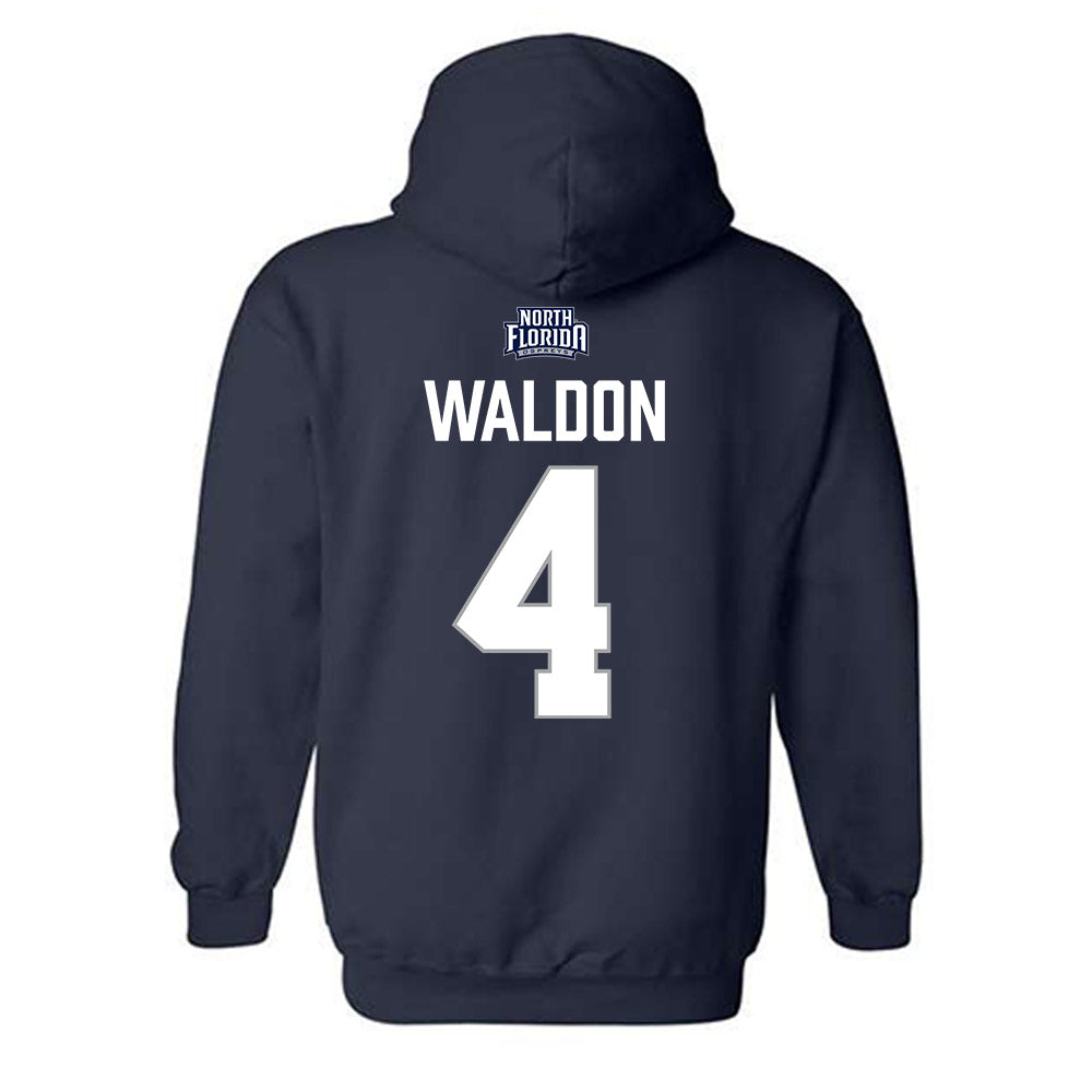 UNF - NCAA Women's Basketball : Alonya Waldon - Classic Shersey Hooded Sweatshirt-1
