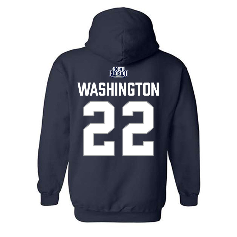 UNF - NCAA Women's Basketball : Alexa Washington - Classic Shersey Hooded Sweatshirt-1