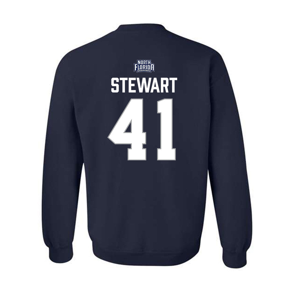 UNF - NCAA Baseball : Jeremiah Stewart - Classic Shersey Crewneck Sweatshirt-1