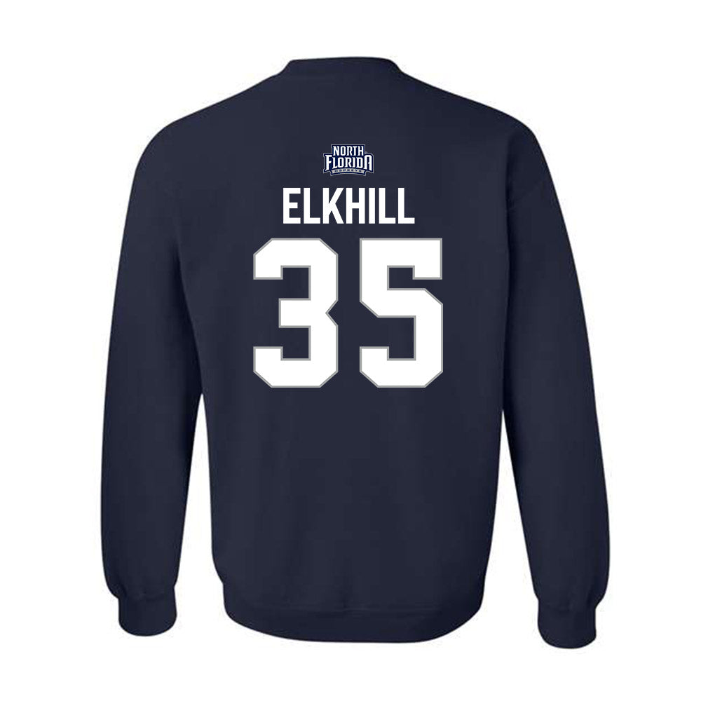 UNF - NCAA Baseball : Andrew Elkhill - Classic Shersey Crewneck Sweatshirt-1