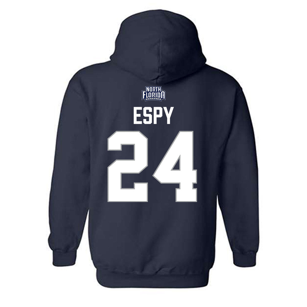 UNF - NCAA Beach Volleyball : Madison Espy - Classic Shersey Hooded Sweatshirt-1