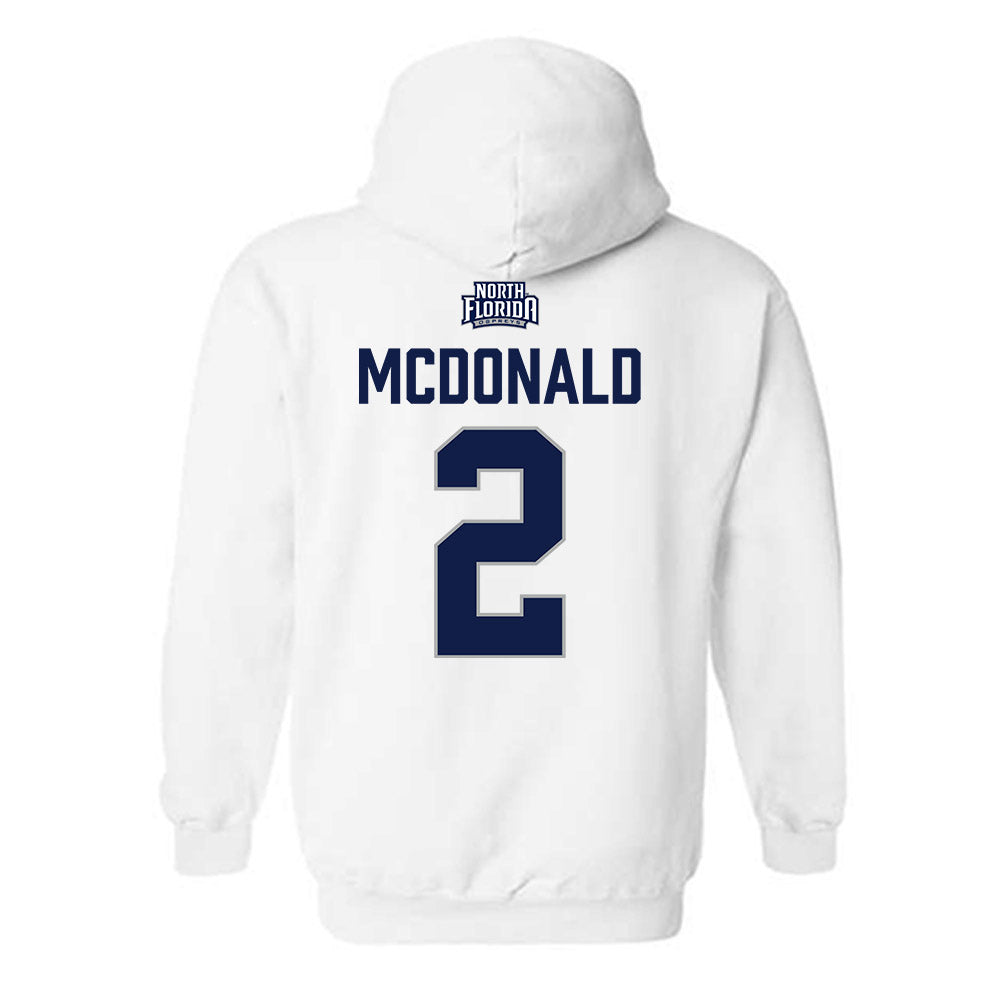 UNF - NCAA Women's Volleyball : Leah McDonald - Classic Shersey Hooded Sweatshirt-1