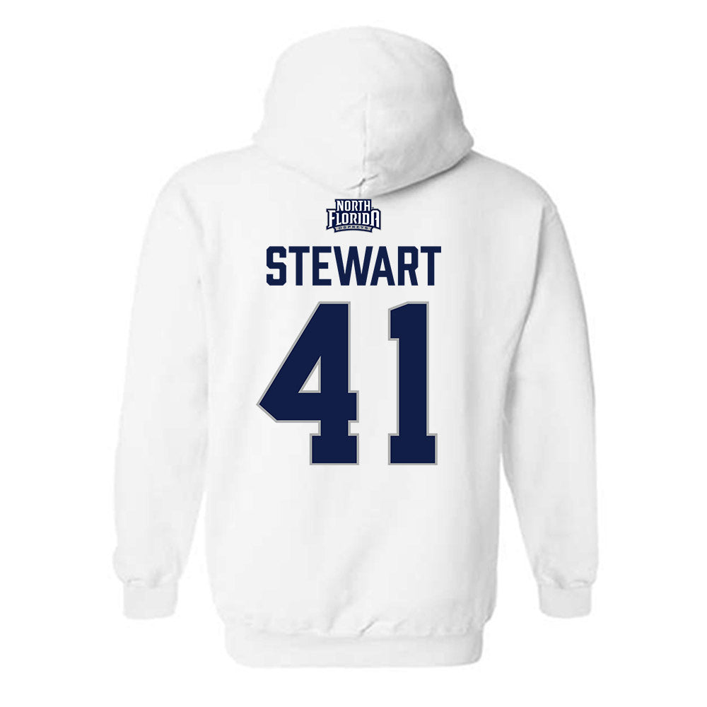 UNF - NCAA Baseball : Jeremiah Stewart - Classic Shersey Hooded Sweatshirt-1