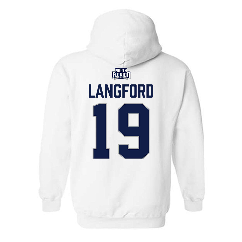 UNF - NCAA Softball : Hallie Langford - Classic Shersey Hooded Sweatshirt-1