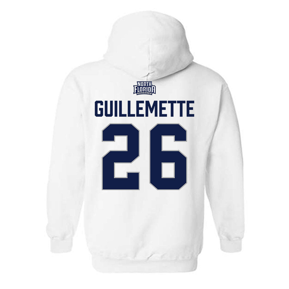 UNF - NCAA Women's Soccer : Morgan Guillemette - Classic Shersey Hooded Sweatshirt-1