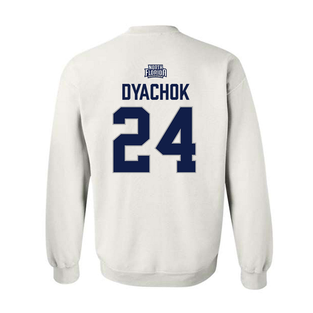 UNF - NCAA Men's Basketball : Nestor Dyachok - Classic Shersey Crewneck Sweatshirt-1