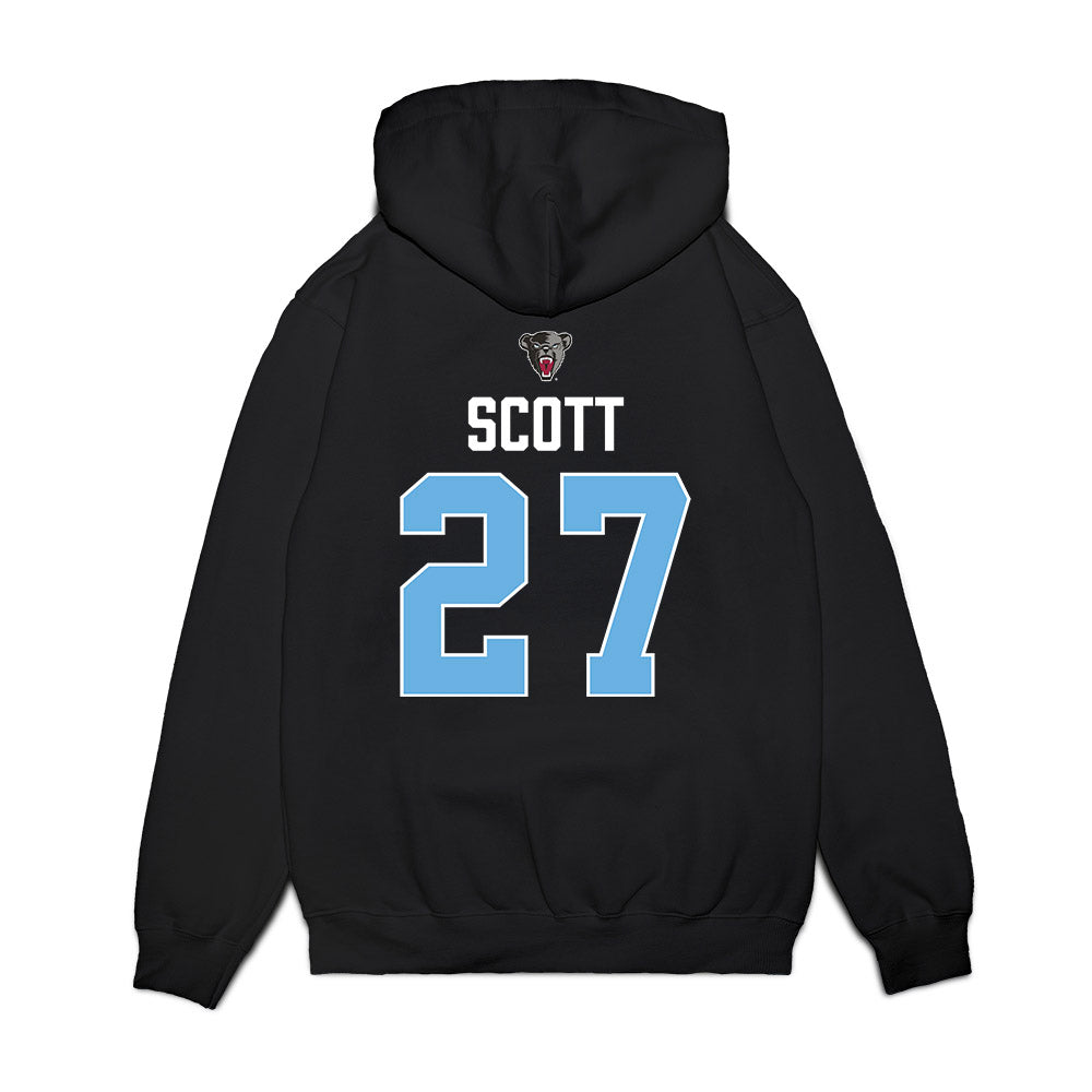 Maine - NCAA Men's Ice Hockey : Max Scott - Vintage Hockey Premium Hooded Sweatshirt-1