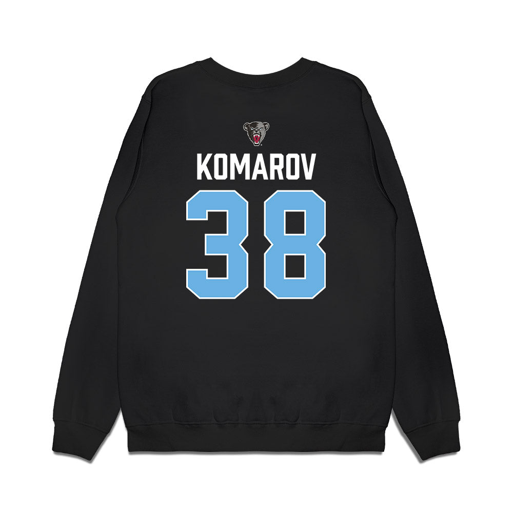 Maine - NCAA Men's Ice Hockey : Oskar Komarov - Vintage Hockey Premium Crewneck Sweatshirt-1