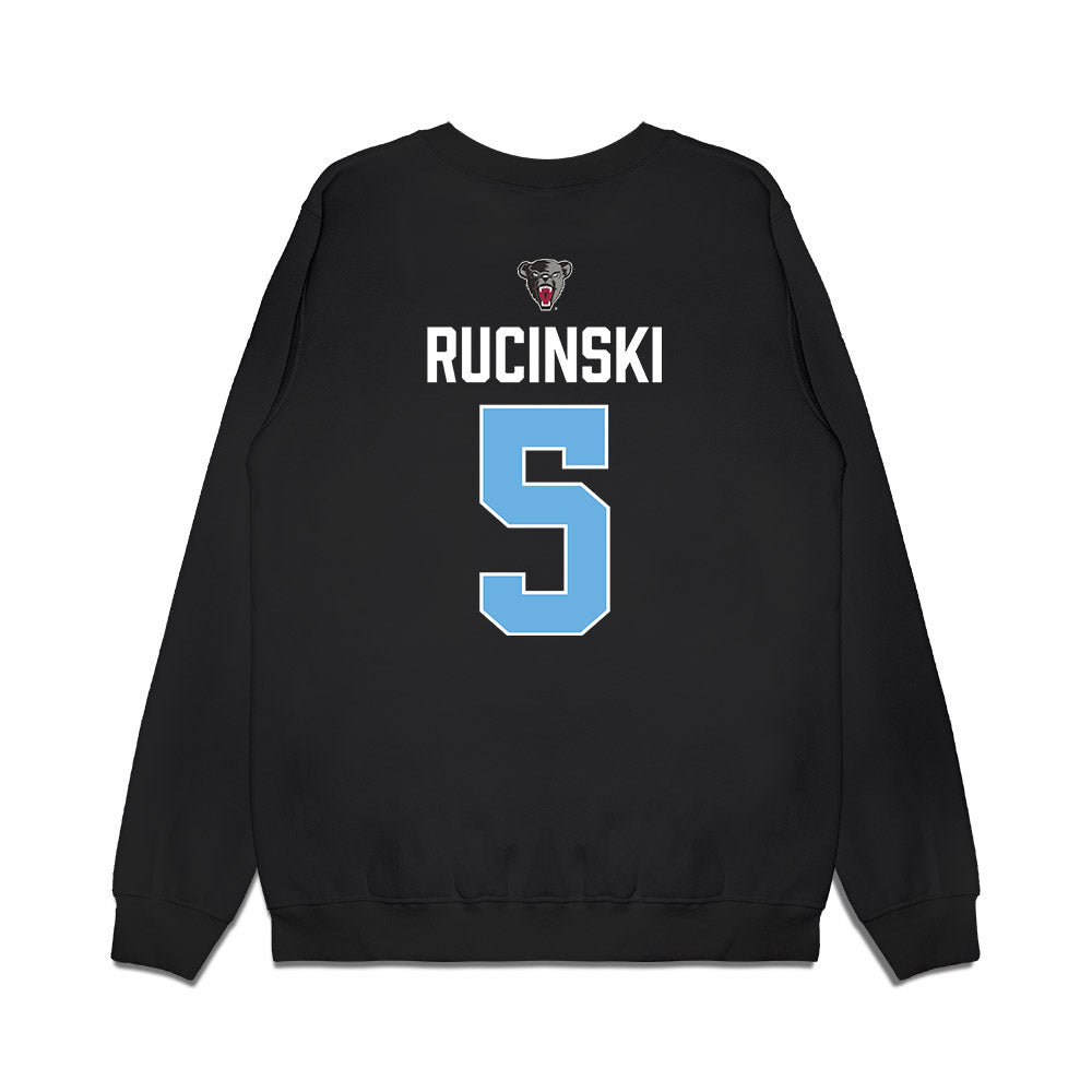 Maine - NCAA Women's Ice Hockey : Lulu Rucinski - Vintage Hockey Premium Crewneck Sweatshirt-1