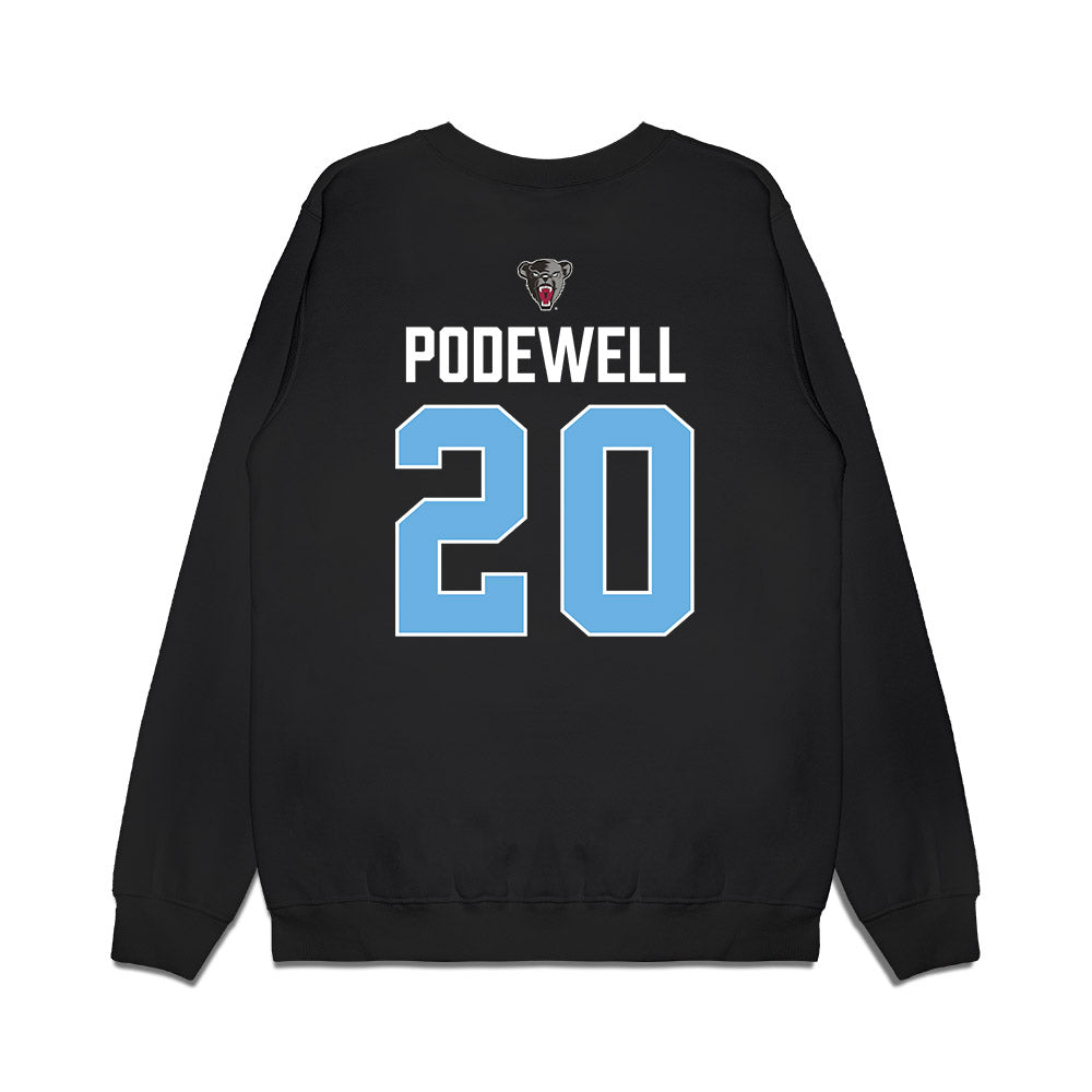 Maine - NCAA Women's Ice Hockey : Mackenzie Podewell - Vintage Hockey Premium Crewneck Sweatshirt-1