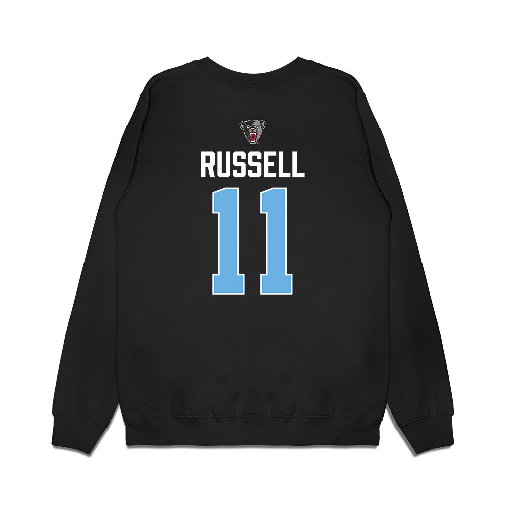 Maine - NCAA Men's Ice Hockey : Charlie Russell - Vintage Hockey Premium Crewneck Sweatshirt-1