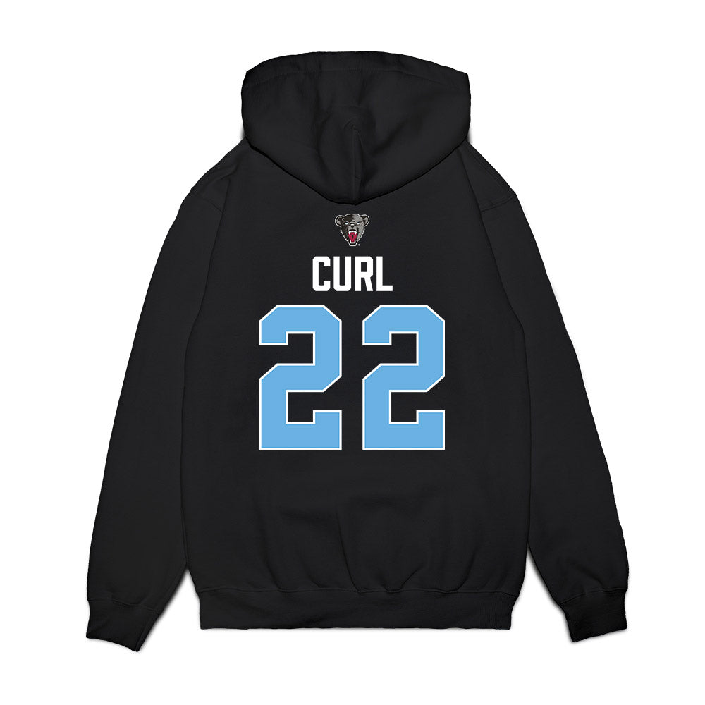 Maine - NCAA Women's Ice Hockey : Brenna Curl - Vintage Hockey Premium Hooded Sweatshirt-1