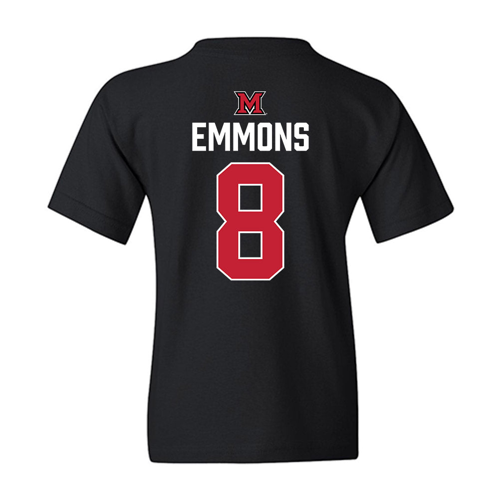 Miami of Ohio - NCAA Men's Ice Hockey : John Emmons - Vintage Shersey Youth T-Shirt-1