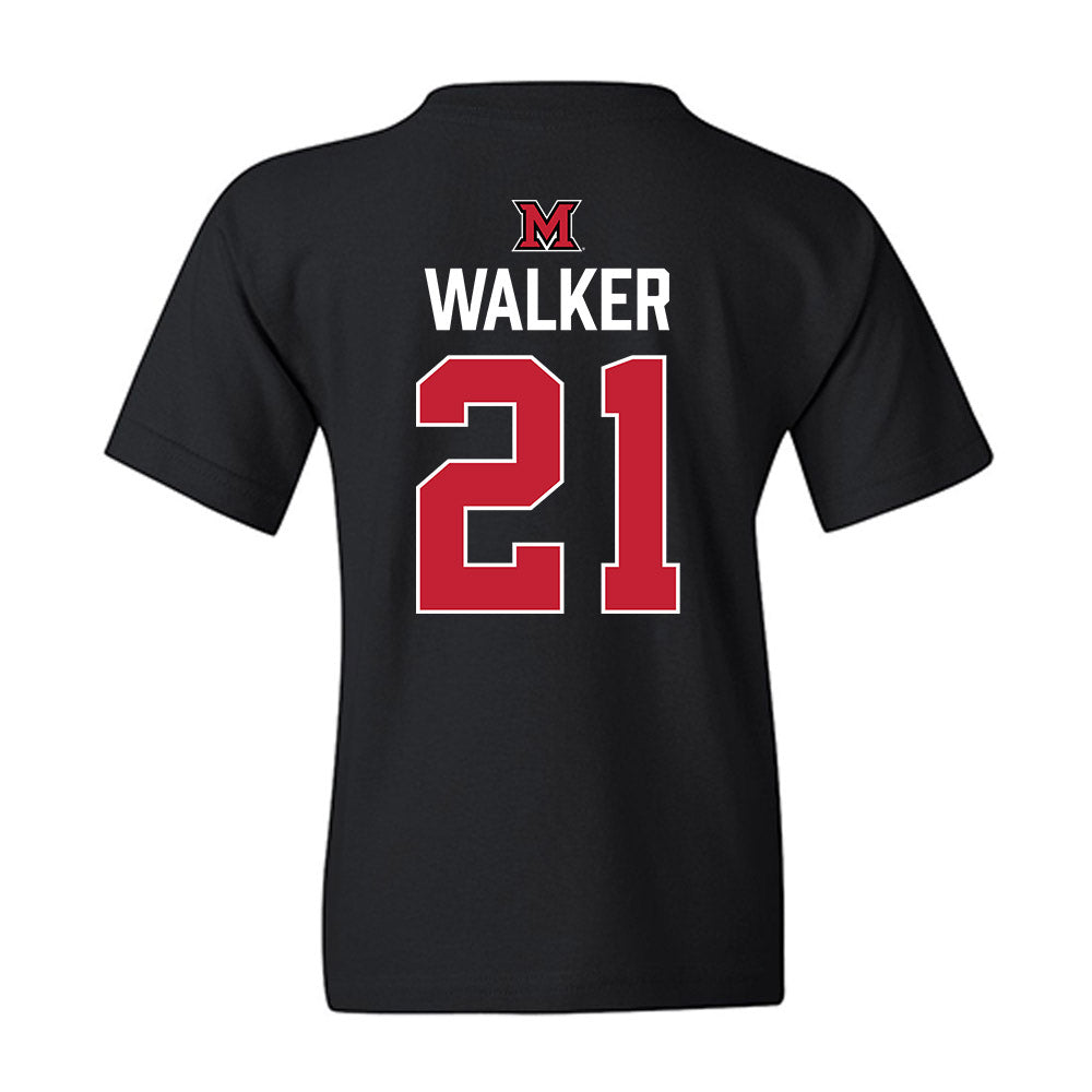 Miami of Ohio - NCAA Men's Ice Hockey : Bradley Walker - Vintage Shersey Youth T-Shirt-1