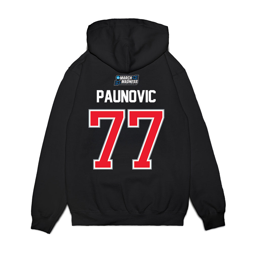 UConn - NCAA Men's Basketball : Uros Paunovic - NCAA® March Madness® 2026 Premium Hooded Sweatshirt-1