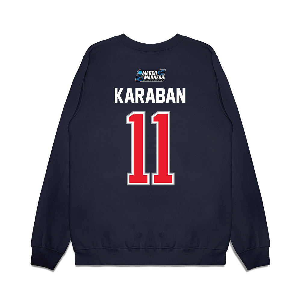 UConn - NCAA Men's Basketball : Alex Karaban - NCAA® March Madness® 2026 Premium Crewneck Sweatshirt-1