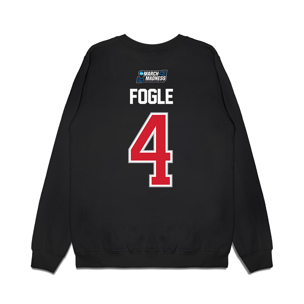 Gonzaga - NCAA Men's Basketball : Davis Fogle - NCAA® March Madness® 2026 Premium Crewneck Sweatshirt-1