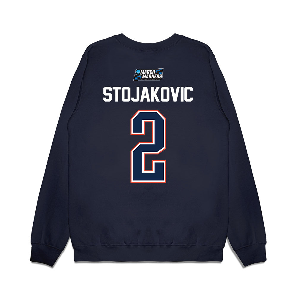 Illinois - NCAA Men's Basketball : Andrej Stojakovic - NCAA® March Madness® 2026 Premium Crewneck Sweatshirt-1