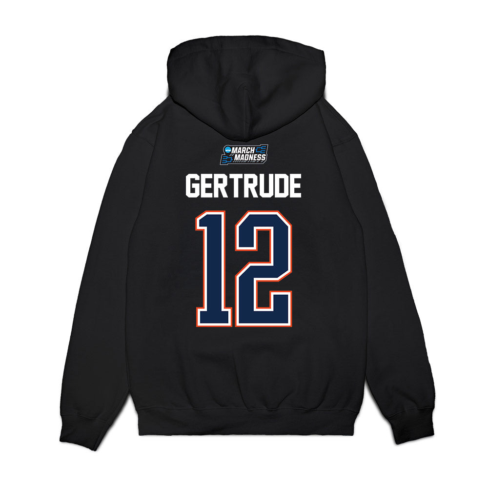 Virginia - NCAA Men's Basketball : Elijah Gertrude - NCAA® March Madness® 2026 Premium Hooded Sweatshirt-1