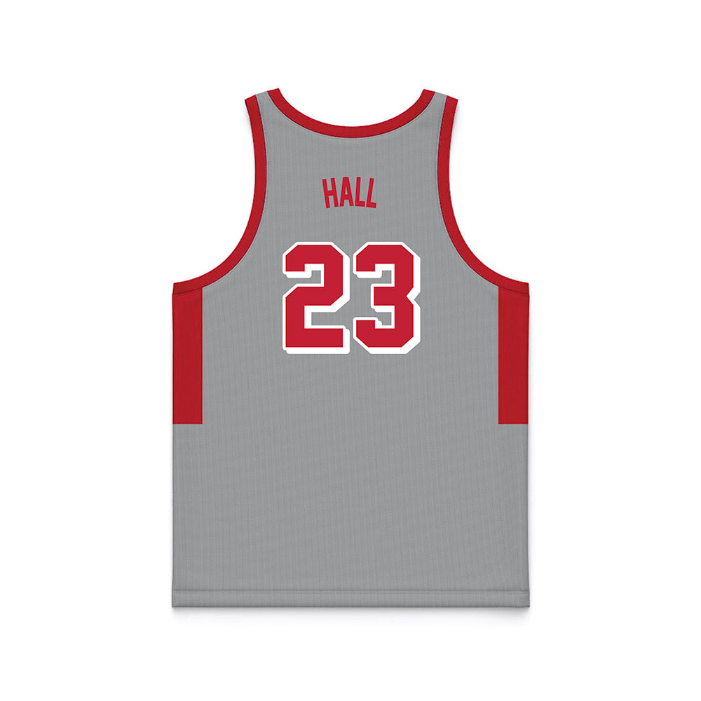 New Mexico - NCAA Men's Basketball : Jake Hall - 90's Grey Basketball Jersey-1