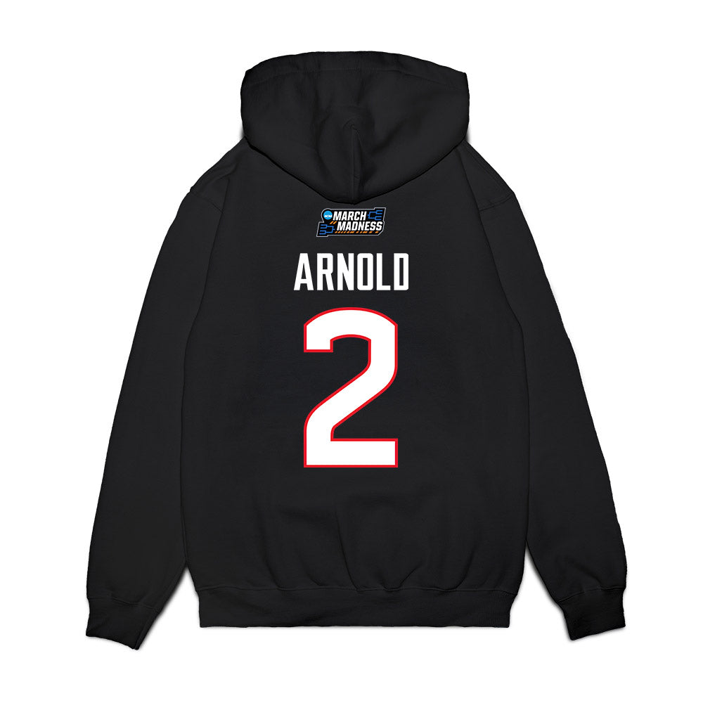 UConn - NCAA Women's Basketball : KK Arnold - March Madness Shersey Premium Hooded Sweatshirt-1
