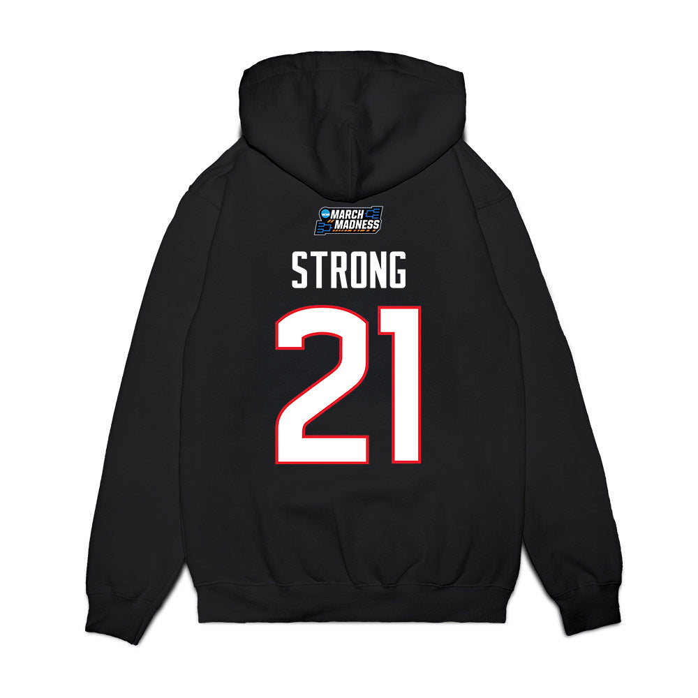 UConn - NCAA Women's Basketball : Sarah Strong - March Madness Shersey Premium Hooded Sweatshirt-1