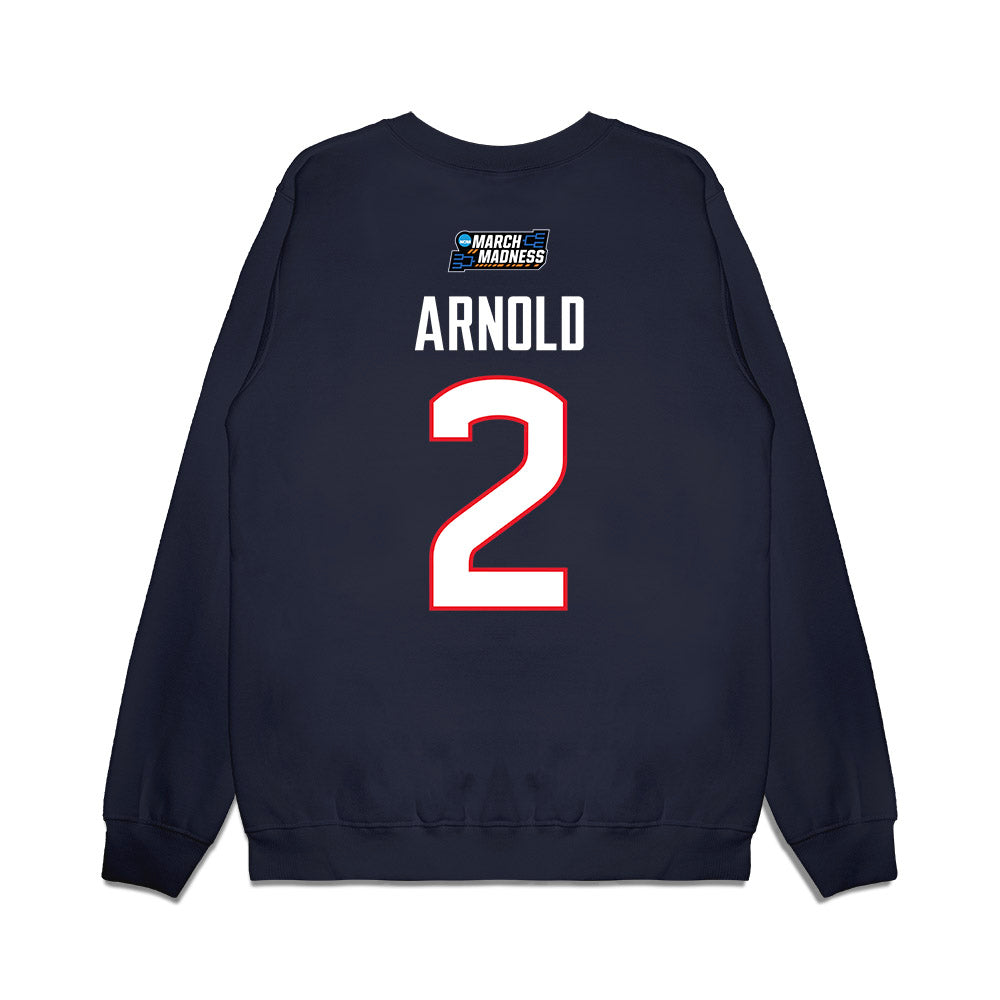 UConn - NCAA Women's Basketball : KK Arnold - March Madness Shersey Premium Crewneck Sweatshirt-1