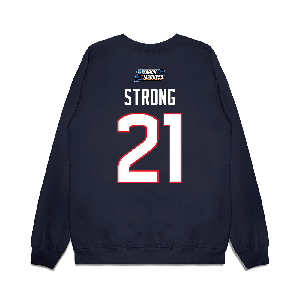 UConn - NCAA Women's Basketball : Sarah Strong - March Madness Shersey Premium Crewneck Sweatshirt-1