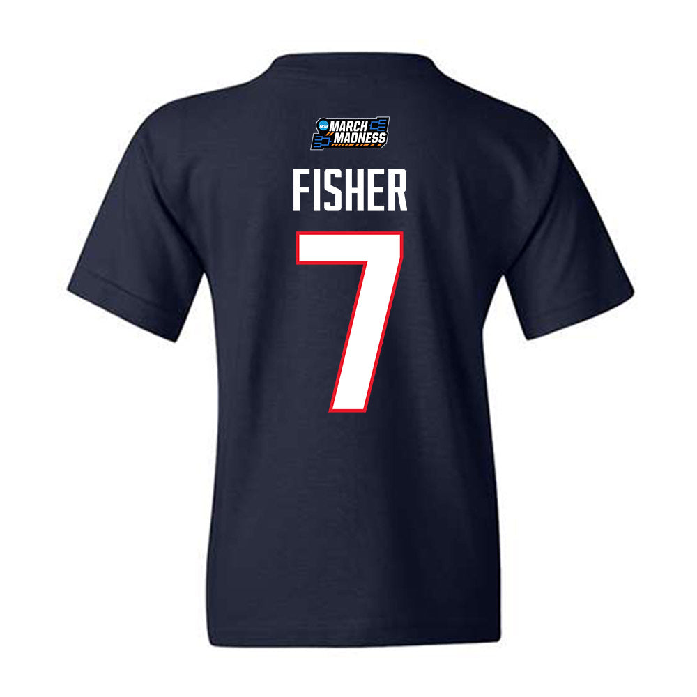 UConn - NCAA Women's Basketball : Kelis Fisher - March Madness Shersey Youth T-Shirt-1
