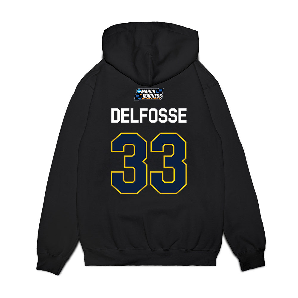 Michigan - NCAA Women's Basketball : Te'Yala Delfosse - NCAA® March Madness® 2026 Premium Hooded Sweatshirt-1