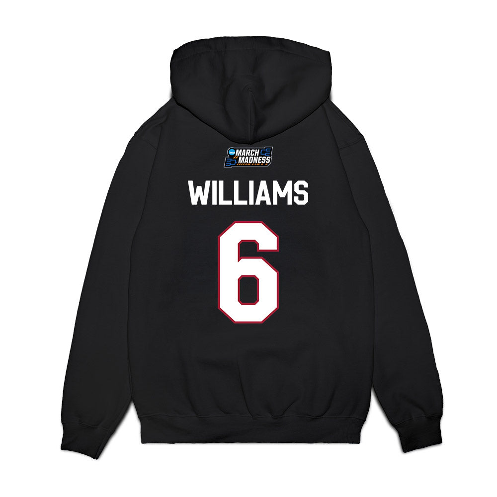 Oklahoma - NCAA Women's Basketball : Sahara Williams - NCAA® March Madness® 2026 Premium Hooded Sweatshirt-1