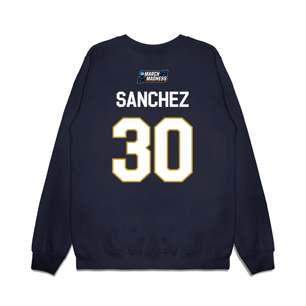 Notre Dame - NCAA Women's Basketball : Gisela Sanchez - NCAA® March Madness® Premium Crewneck Sweatshirt-1