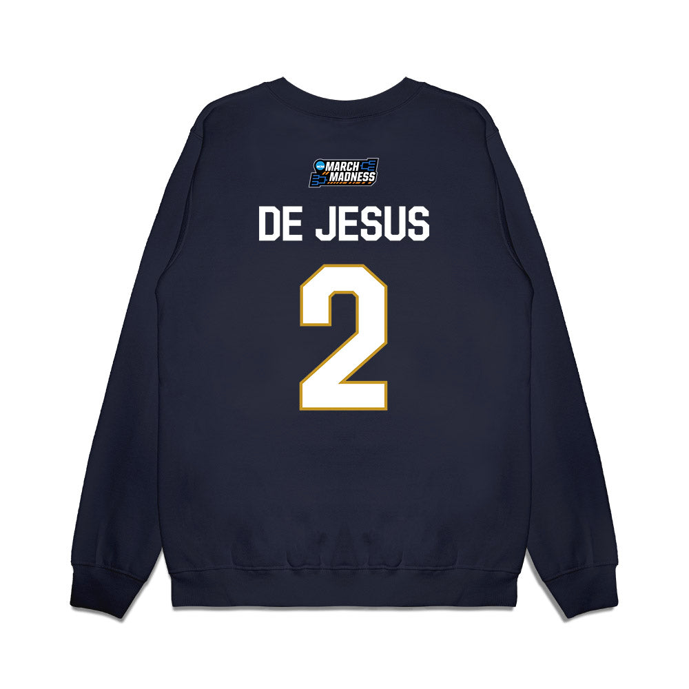 Notre Dame - NCAA Women's Basketball : Vanessa de Jesus - NCAA® March Madness® Premium Crewneck Sweatshirt-1