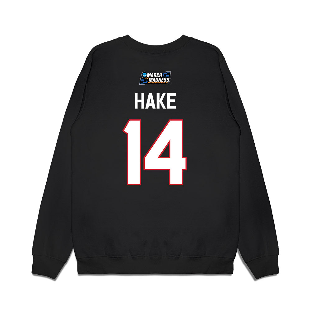 Nebraska - NCAA Women's Basketball : Callin Hake - March Madness Shersey Premium Crewneck Sweatshirt-1