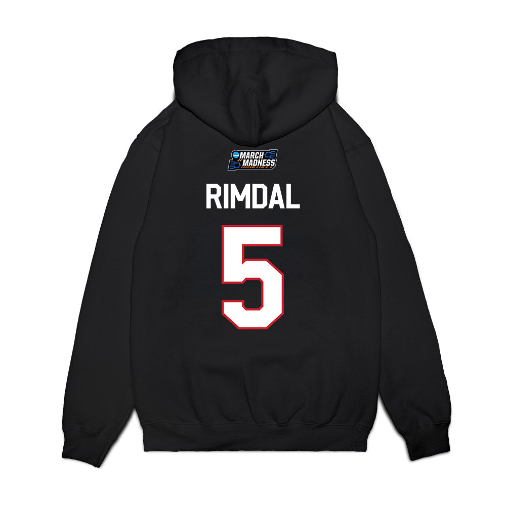 Nebraska - NCAA Women's Basketball : Alberte Rimdal - March Madness Shersey Premium Hooded Sweatshirt-1