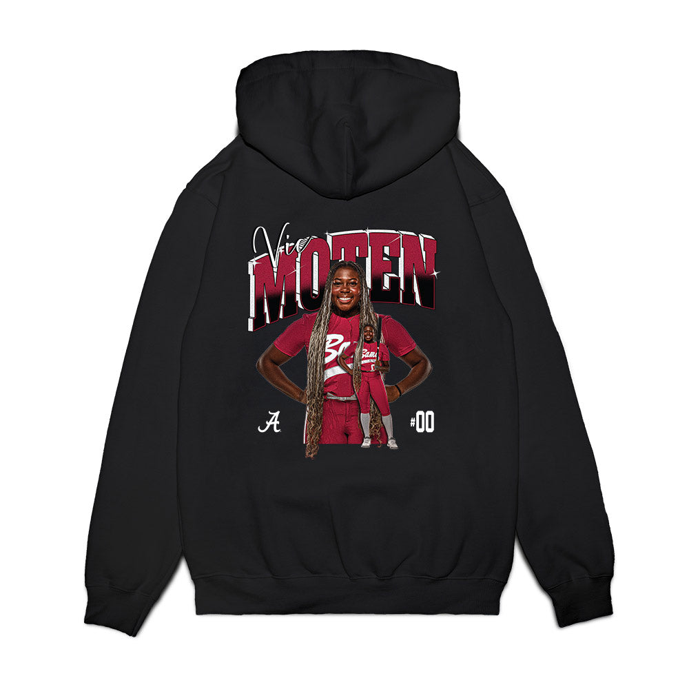 Alabama - NCAA Softball : Vic Moten - Collage Premium Hooded Sweatshirt-1