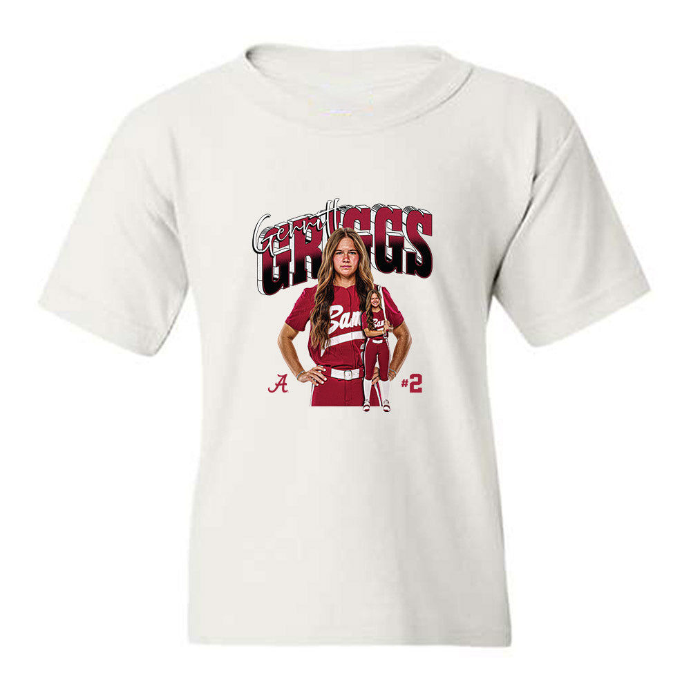 Alabama - NCAA Softball : Gerritt Griggs - Collage Youth T-Shirt-0