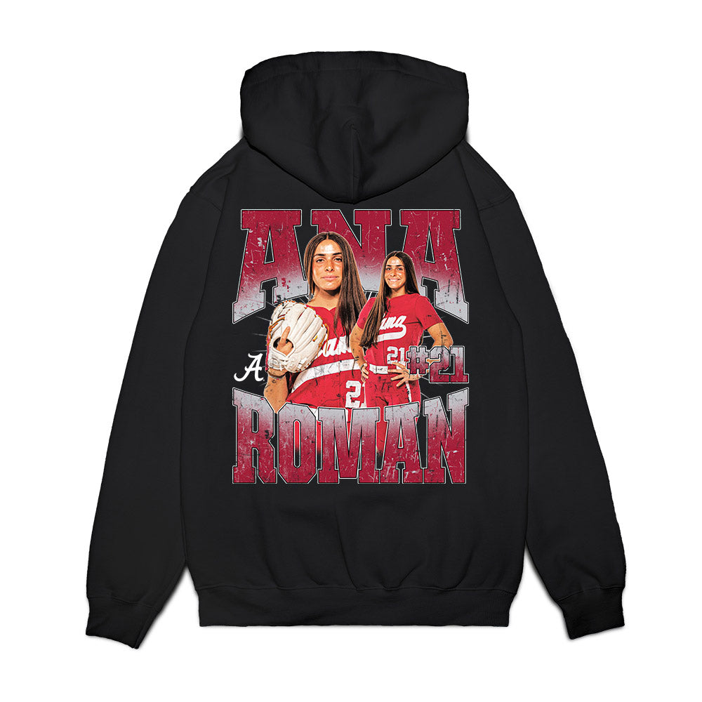 Alabama - NCAA Softball : Ana Roman - Collage Premium Hooded Sweatshirt-1
