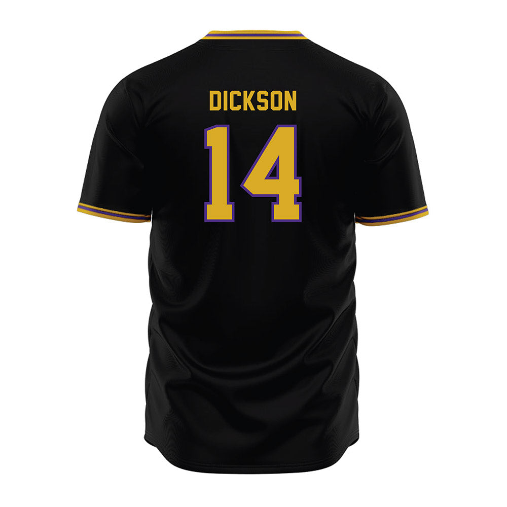 Northwestern - NCAA Baseball : Drew Dickson - Black Jersey-1