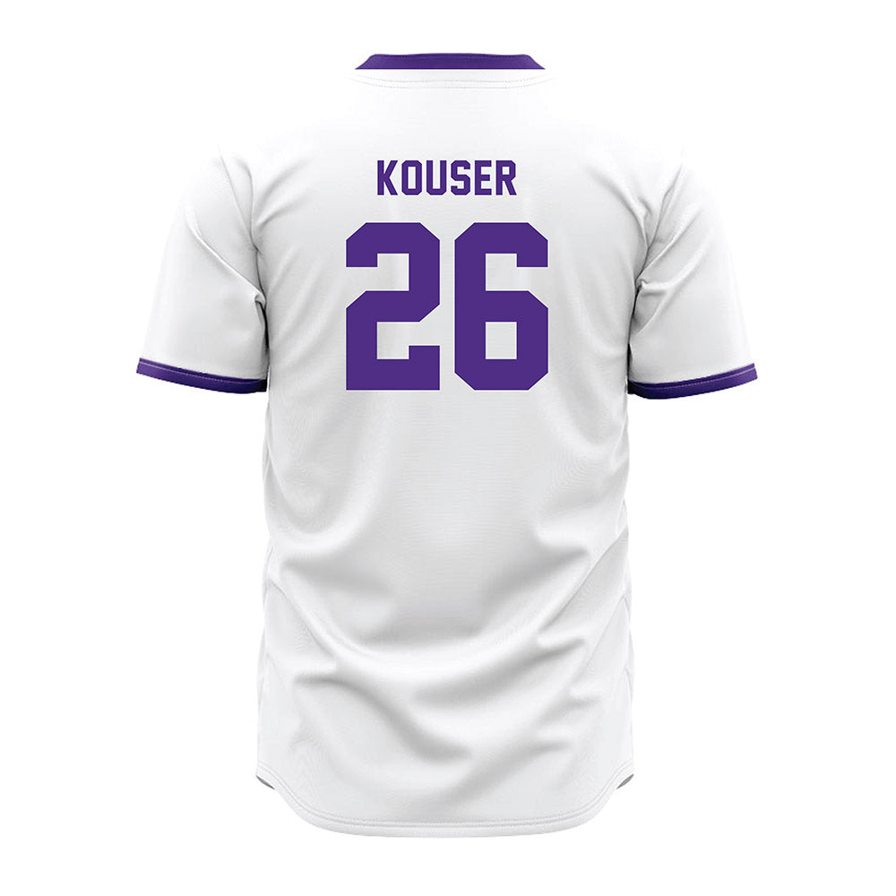 Northwestern - NCAA Baseball : Matthew Kouser - White Jersey-1