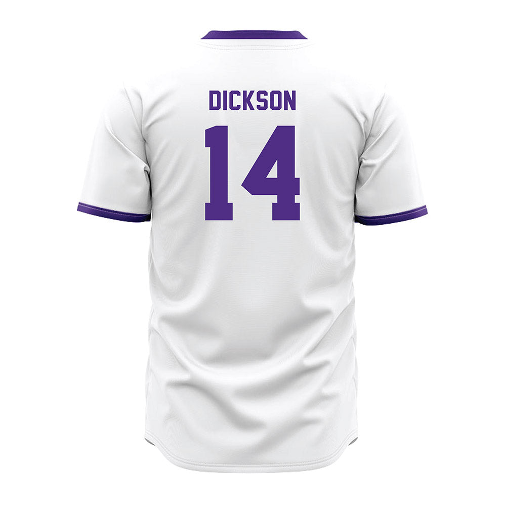 Northwestern - NCAA Baseball : Drew Dickson - White Jersey-1