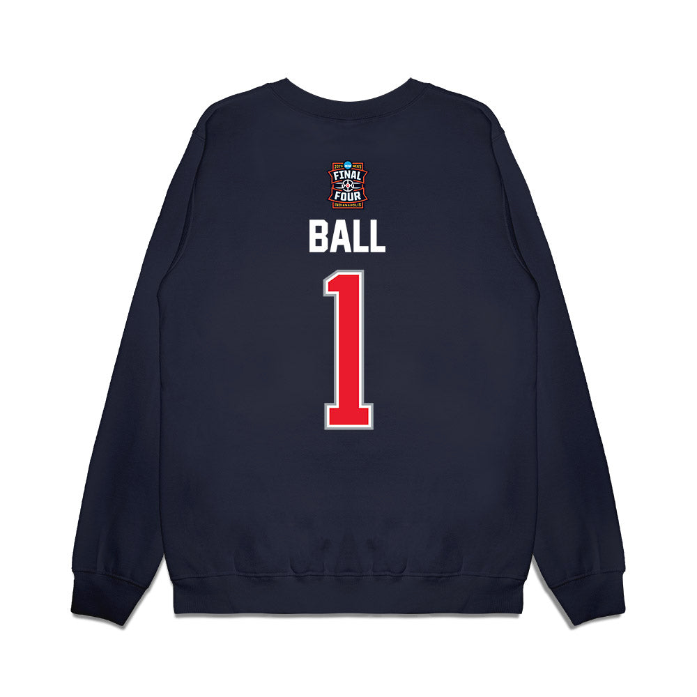 UConn - NCAA Men's Basketball : Solo Ball - Final Four NCAA® March Madness® 2026 Premium Crewneck Sweatshirt-1