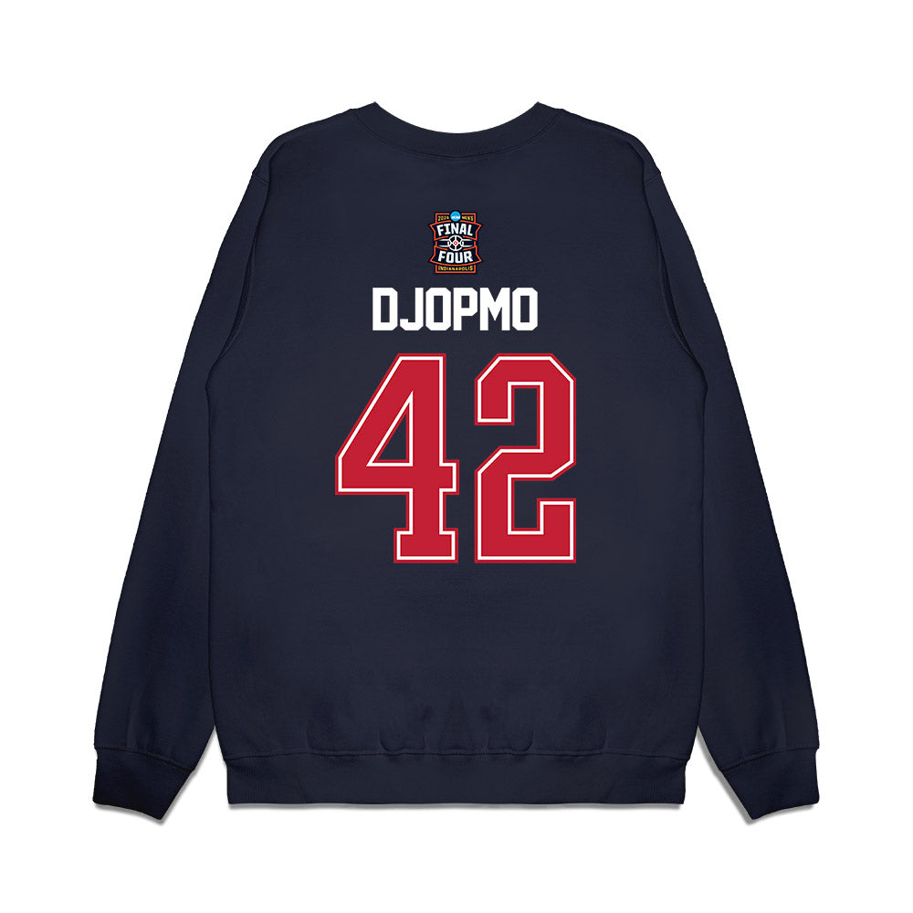 Arizona - NCAA Men's Basketball : Sven Djopmo - Final Four NCAA® March Madness® 2026 Premium Crewneck Sweatshirt-1